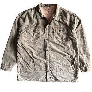 Levi’s Men’s Sherpa-Lined Canvas Shirt Jacket - Size 3XL
